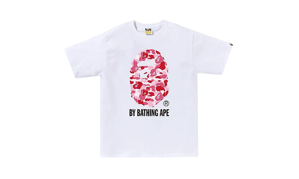 BAPE ABC Camo By Bathing Ape Tee White/Pink BAPE ABC Camo By Bathing Ape Tee White/Pink