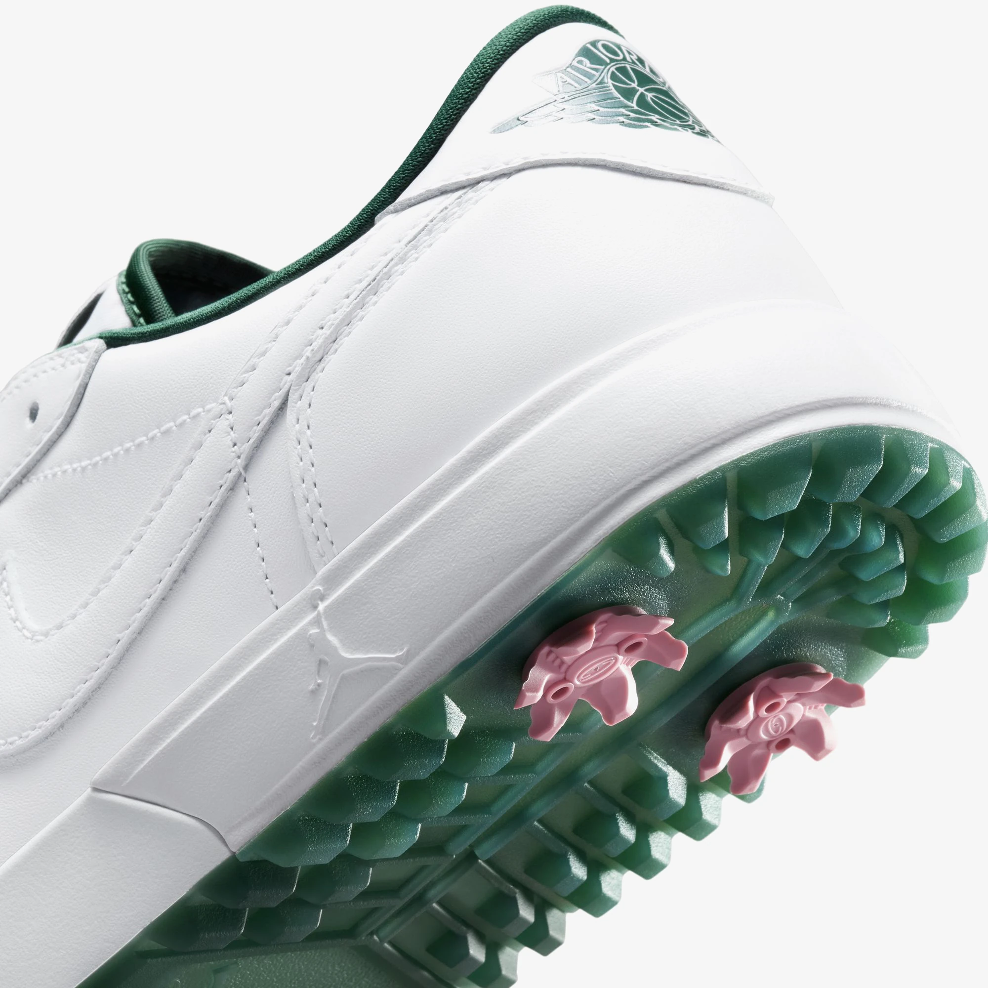 Jordan 1 Low Golf Spiked White Fir Elemental Pink 1