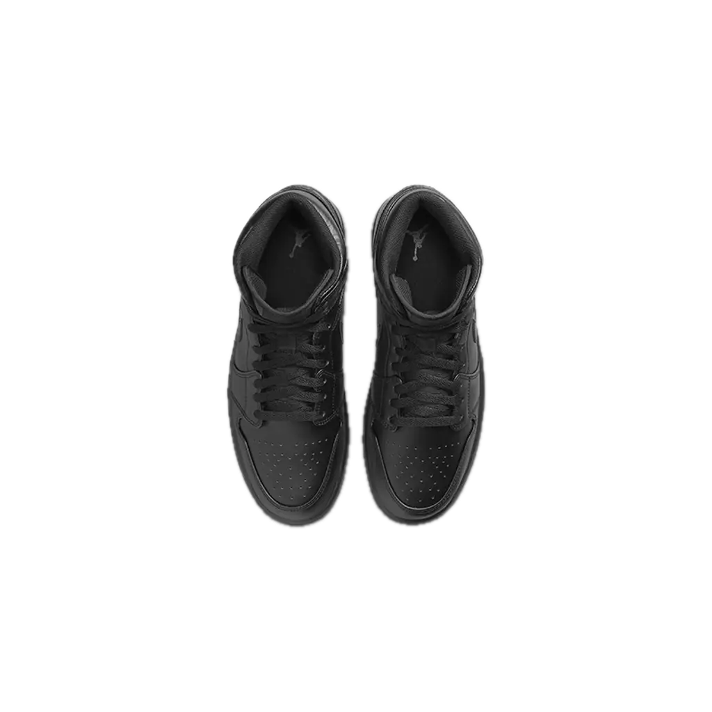 Jordan 1 Mid Triple Black 1