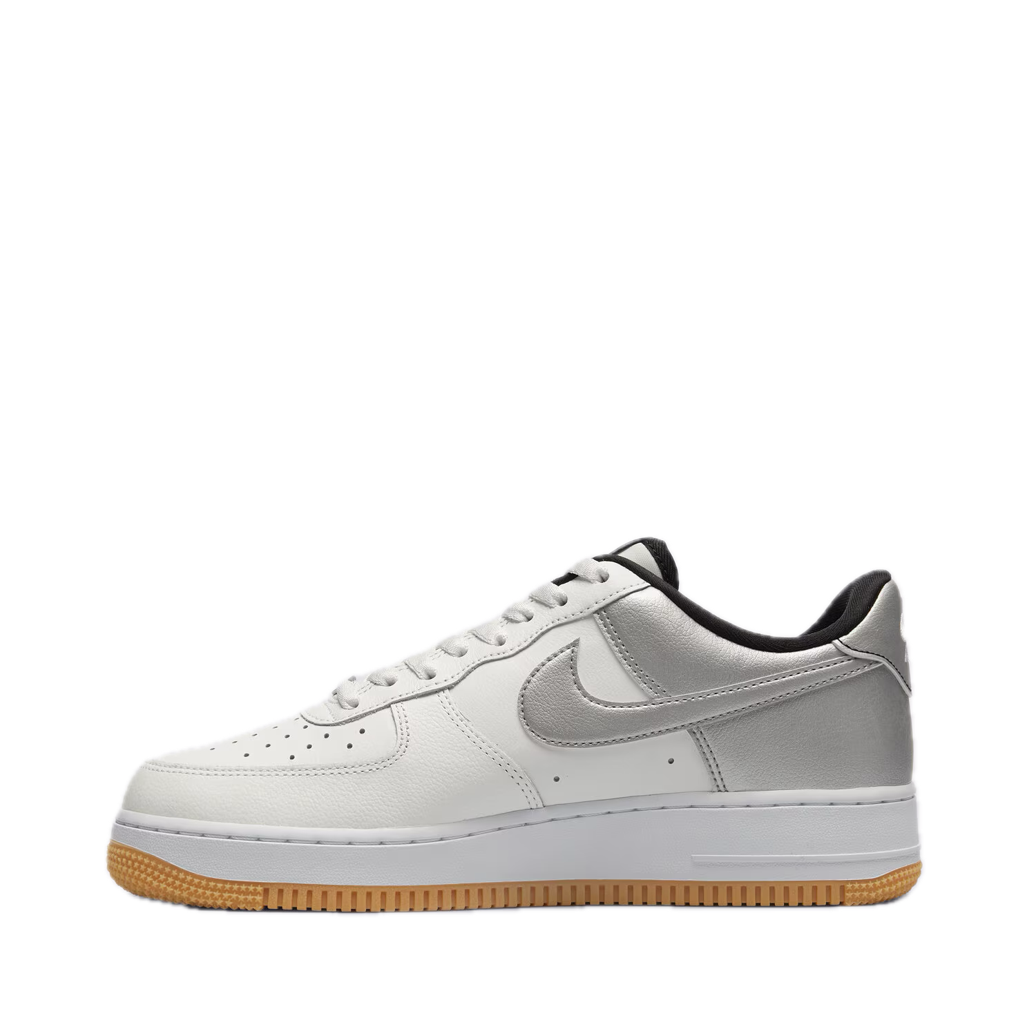 Nike Air Force 1 Low '07 LV8 White Black Metallic Silver 4