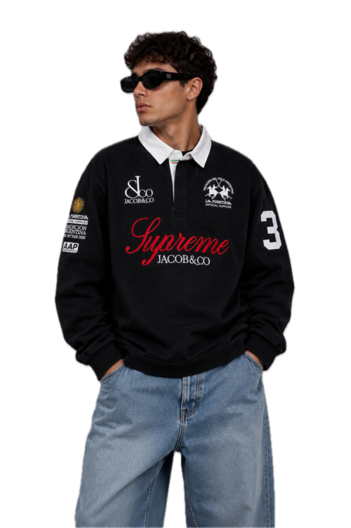 Supreme La Martina Rugby Black - Newkicksera.pl Supreme x La Martina Rugby Black XL