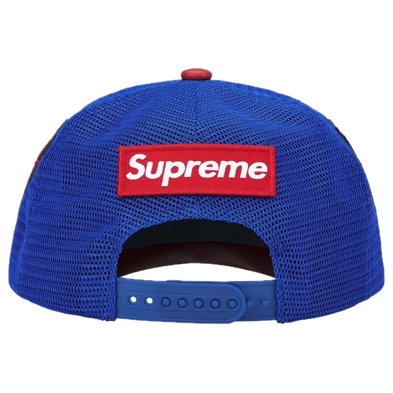 Supreme Vanson Leathers Spider-Man Mesh Back 6-P anel Red1