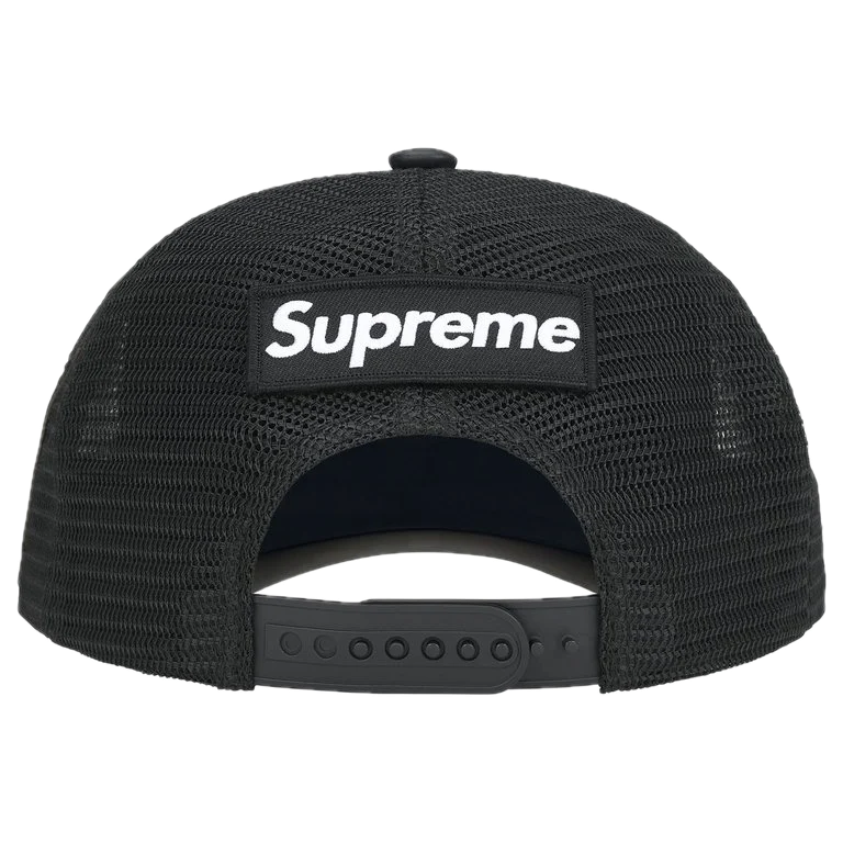 Supreme Vanson Leathers Spider-Man Mesh Back 6-Panel Black 1
