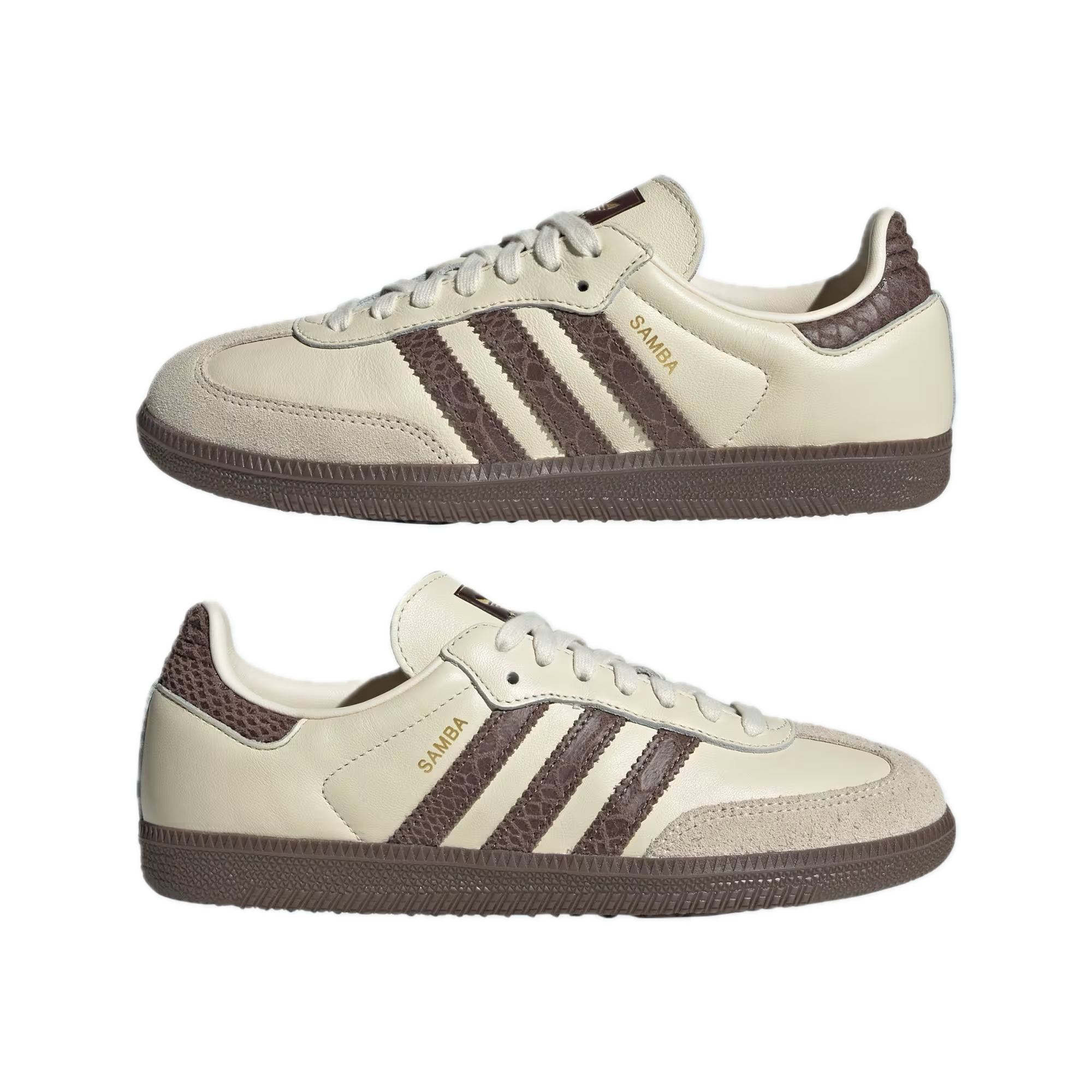 adidas Samba OG Cream Earth Strata Maroon (Women's) 1