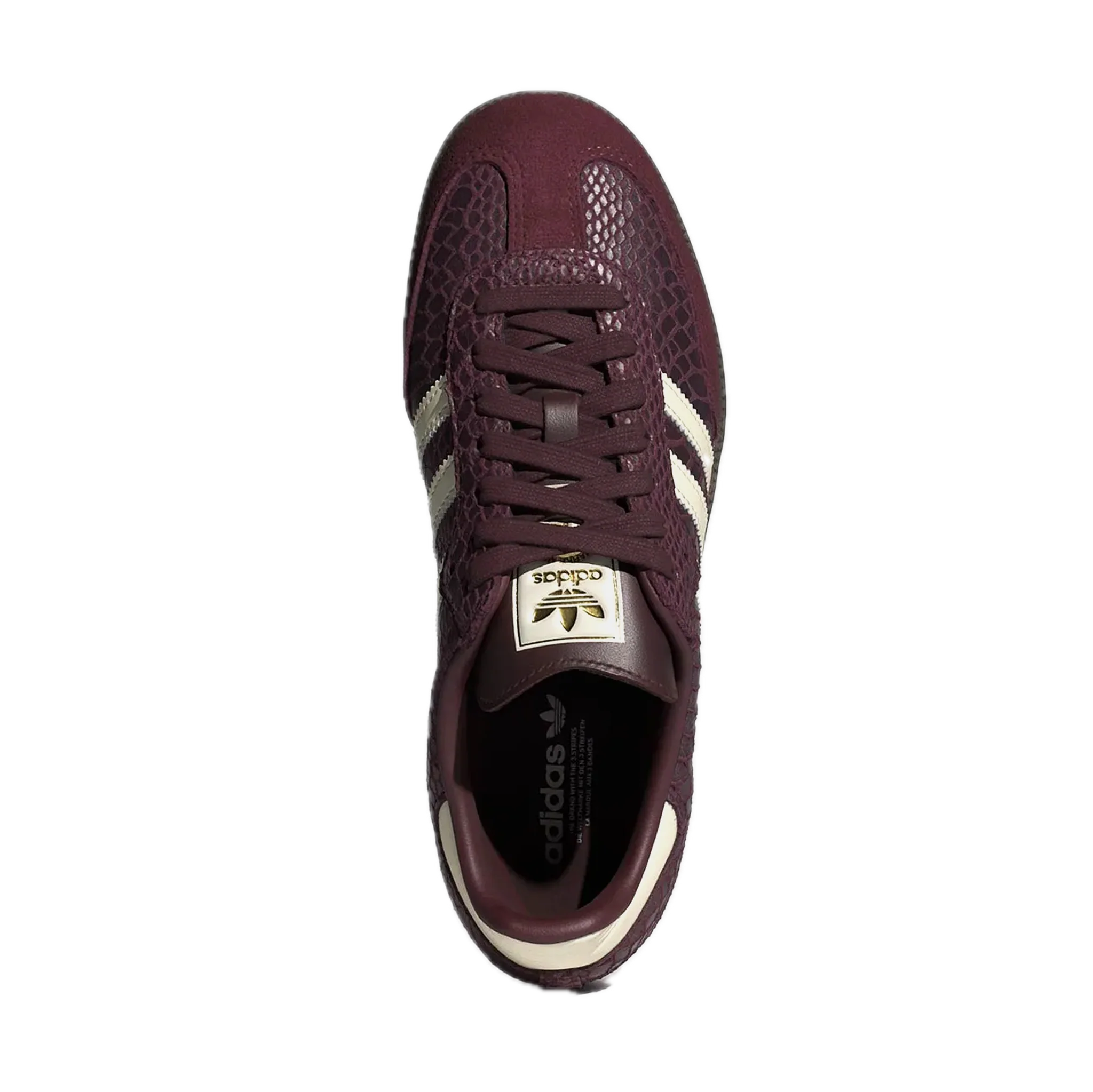 adidas Samba OG Snakeskin Maroon Cream White (Women's) 3