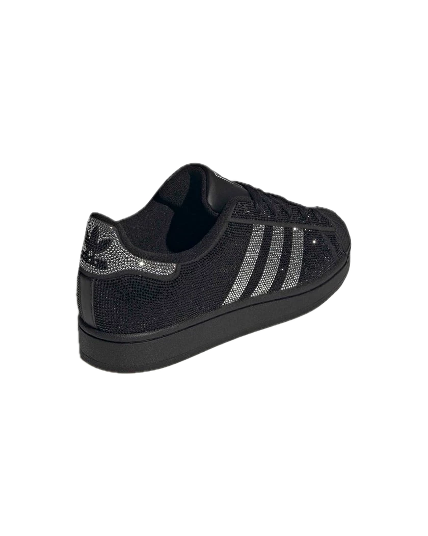 adidas Superstar II Rhinestone Black Silver (Women's) 3