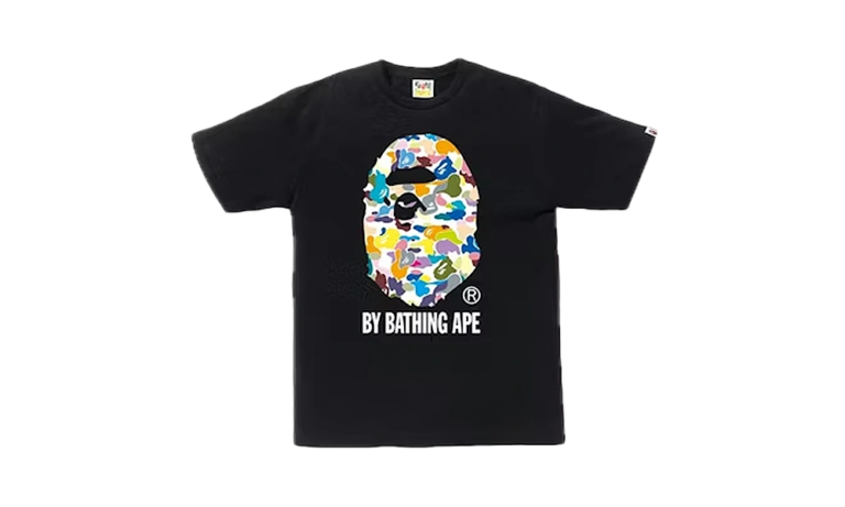 BAPE Multi Camo By Bathing Tee Black/ Multi Color