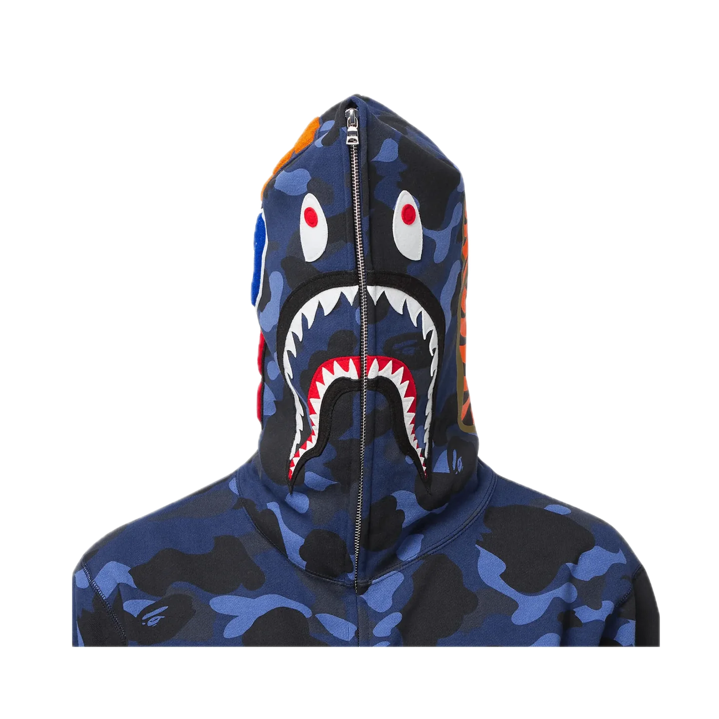 Bluza BAPE Color Camo Shark Full Zip Hoodie Navy 2