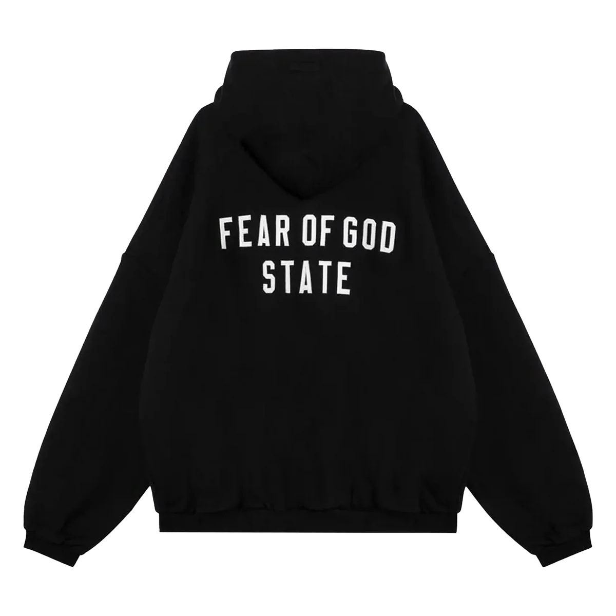 Fear of God Essentials Black State Zip-Up Hoodie 1