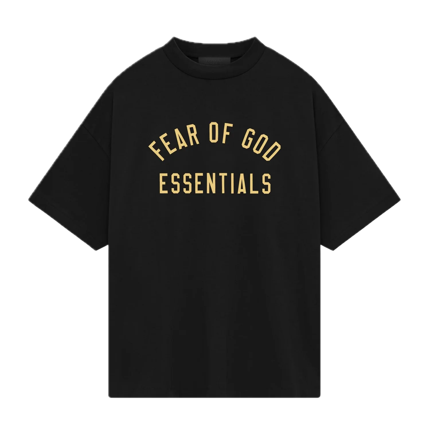 Fear of God Essentials Black Yellow T-Shirt 11