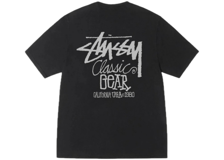 Koszulka Stussy Classic Gear Black