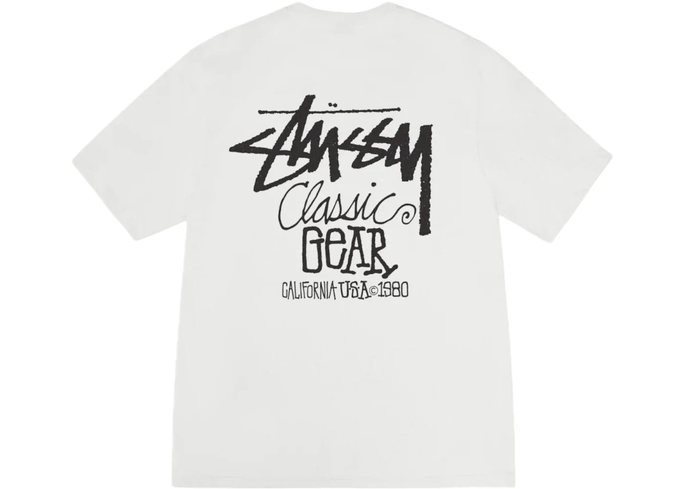 Koszulka Stussy Classic Gear Tee White Koszulka Stussy Classic Gear Tee White