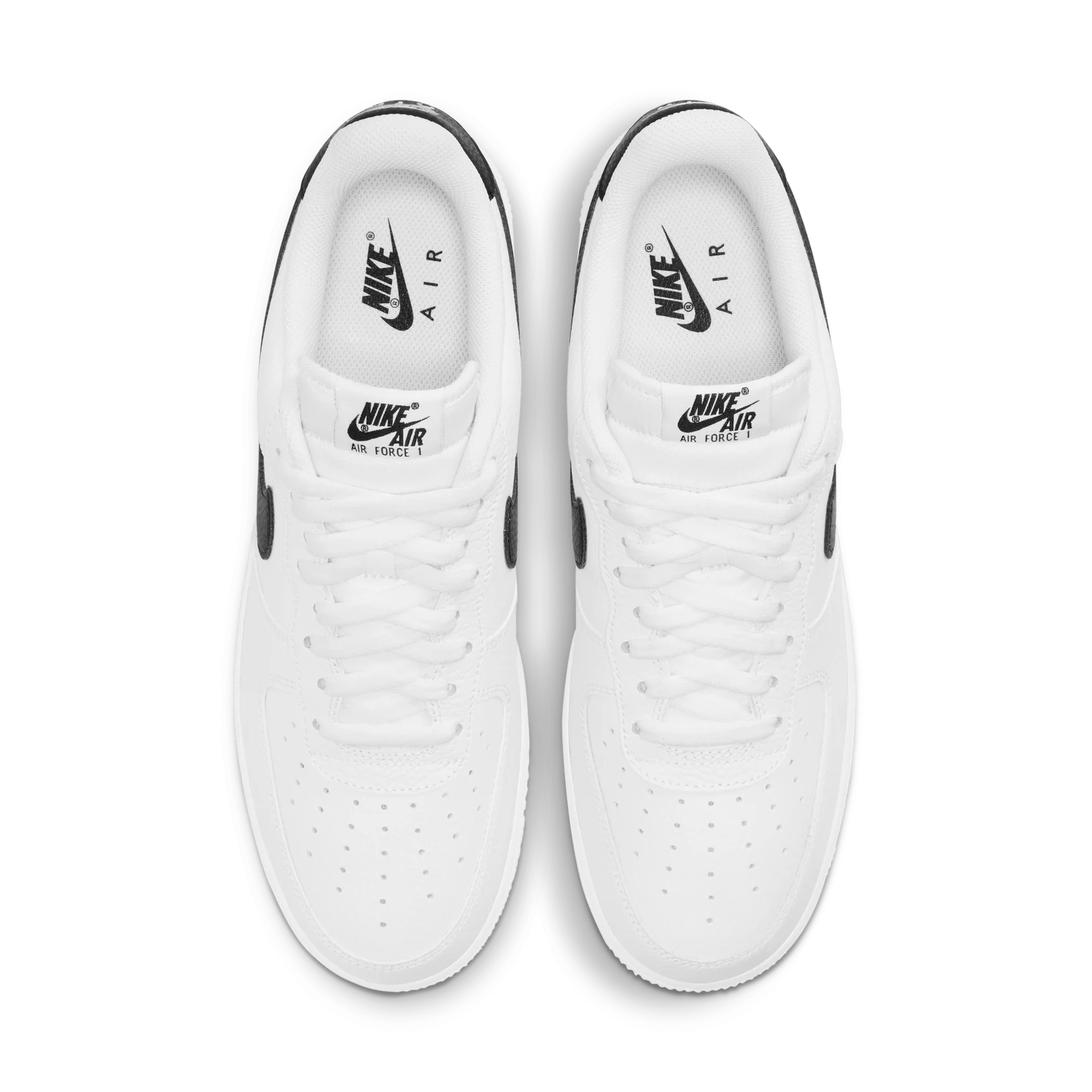 Nike Air Force 1 Low '07 White Black Pebbled Leather 2