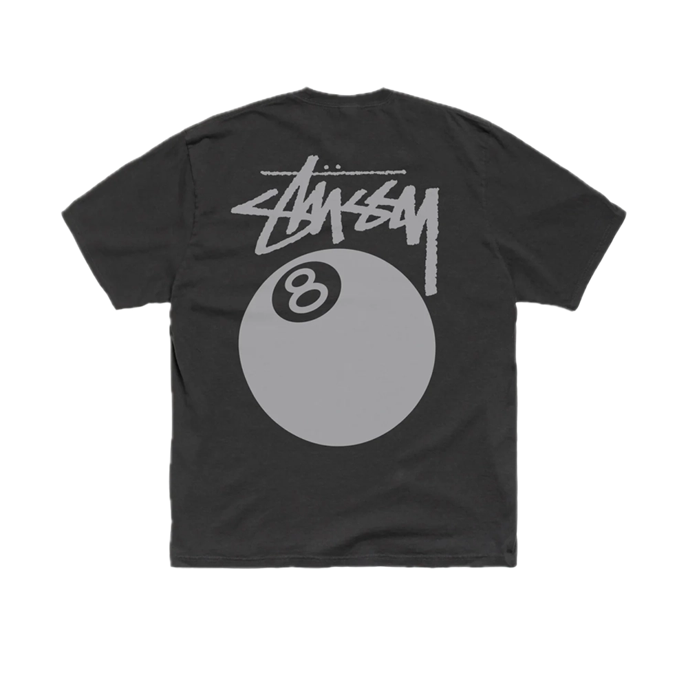 Koszulka Stussy 8 Ball Pigment Dyed Faded Black Koszulka Stussy 8 Ball Pigment Dyed Faded Black