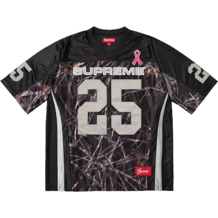 Supreme Breast Cancer Awareness Football Jersey Black