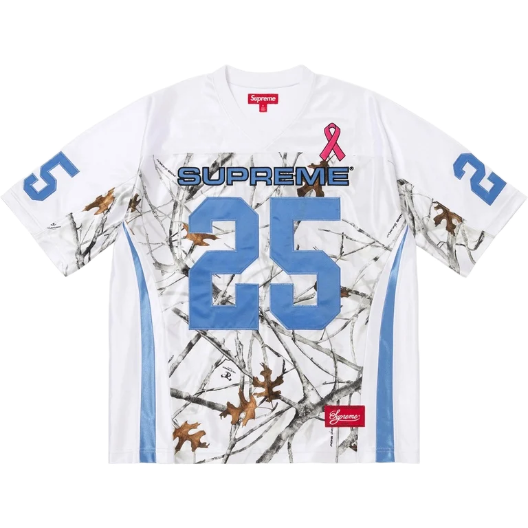Supreme Breast Cancer Awareness Football Jersey White