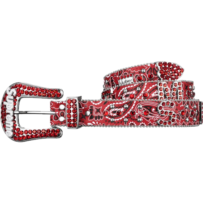 Supreme b.b. Simon Bandana Belt Red
