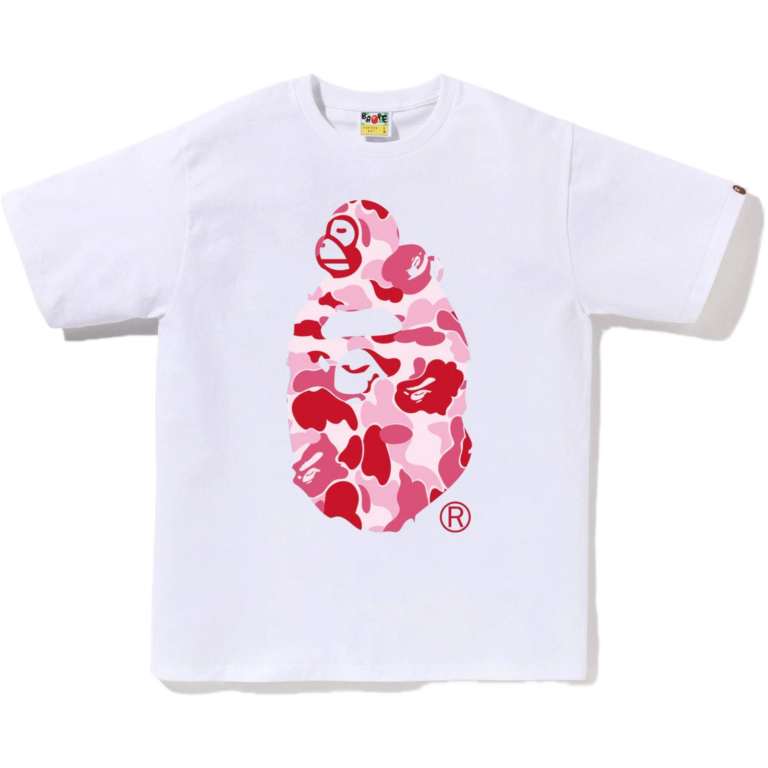 Bape ABC Camo Milo on Big Ape White Pink