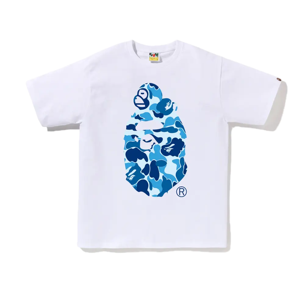Bape ABC Camo Milo on Big Ape White Blue Bape ABC Camo Milo on Big Ape White Blue