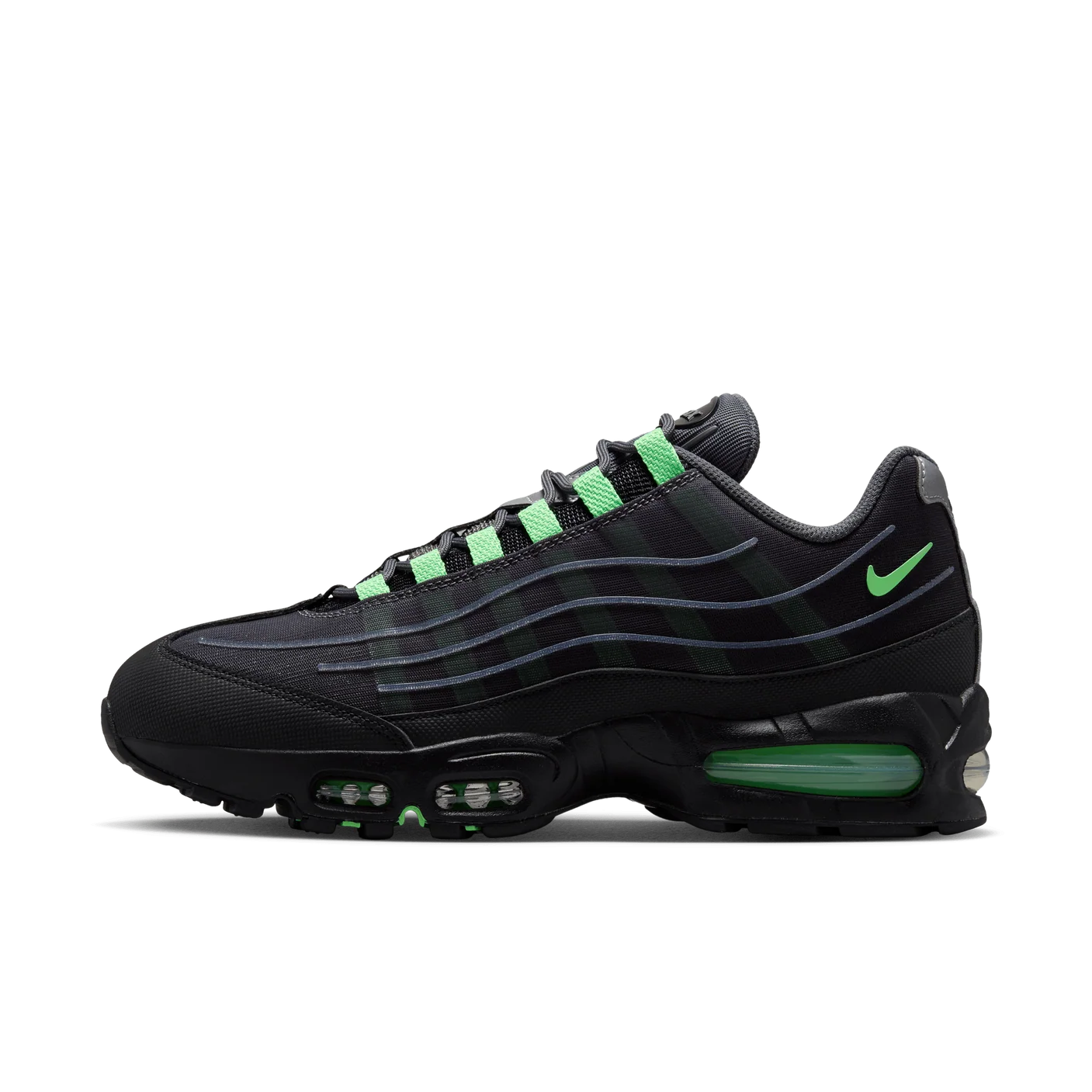 Nike Air Max 95 Big Bubble Iron Grey Illusion Green 4